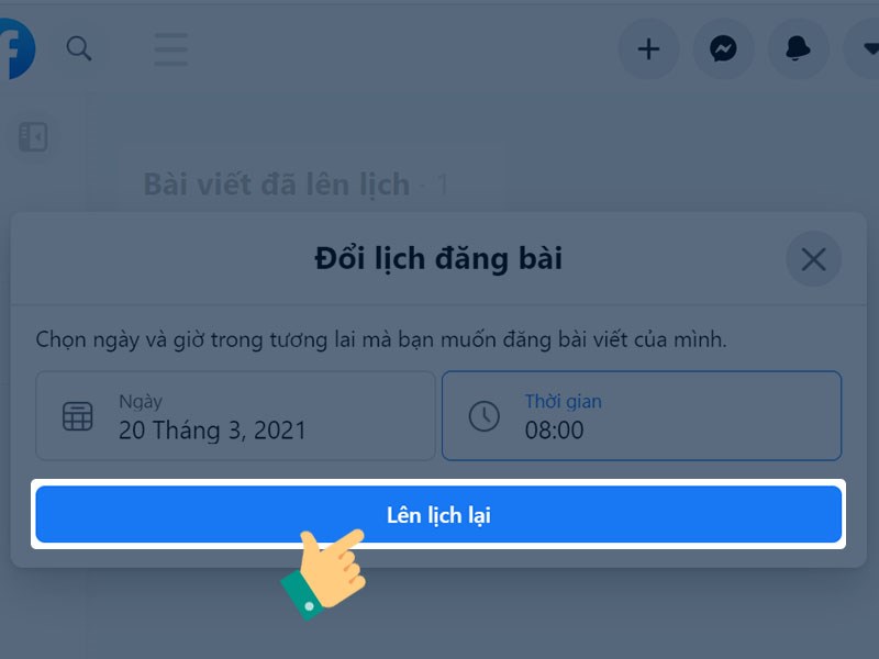 Lập lịch đăng bài Fanpage