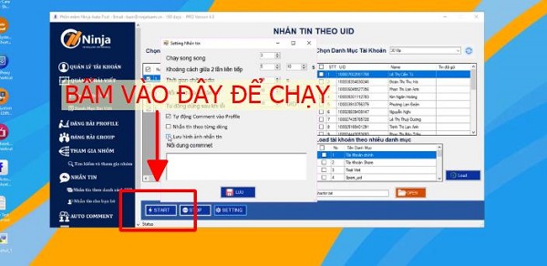 phần mềm spam tin nhắn facebook