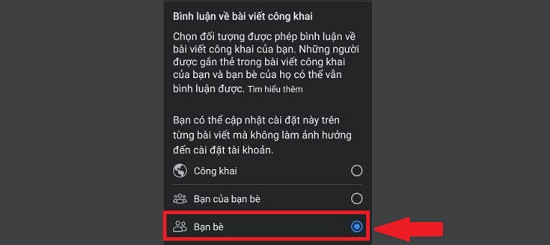 Khóa comment Facebook cá nhân trên điện thoại dễ dàng